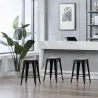Banco Bar - Design Industrial - Madeira e Aço - 45cm - Nova Edição - Stylix image 7