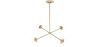 Luminária de teto dourada - Pendente de Desenho - 4 braços - Luba image 7