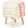 Banquinho Puff Redondo - Estilo boho Bali - Batty  image 7