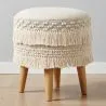 Banquinho Puff Redondo - Estilo boho Bali - Debra  image 7