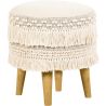Banquinho Puff Redondo - Estilo boho Bali - Debra  image 7