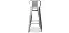 Banco Bar com Encosto - Desenho Industrial - 76cm - Nova Edição - Stylix image 7