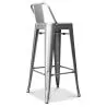 Banco Bar com Encosto - Desenho Industrial - 76cm - Nova Edição - Stylix image 7