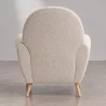 Poltrona com Braços - Estofada em Tecido Bouclé - Belise image 7