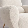Poltrona com Braços - Estofada em Tecido Bouclé - Belise image 7
