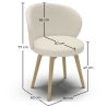 Poltrona estofada em tecido Bouclé - Lounge Chair - Yuna image 7
