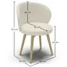 Poltrona estofada em tecido Bouclé - Lounge Chair - Yuna image 7