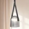 Luminária de teto - Pendente - Couro e vidro - Bim image 7