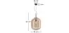 Luminária de teto de cristal - Luminária pendente de design médio - Grau image 7