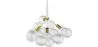 Luminária de teto de bolas de vidro - Pendente de Desenho - 12 globos - Glaub image 7