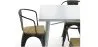 Pack Mesa de Jantar e 4 Cadeiras de Jantar com Braços Desenho Industrial - Nova Edição - Bistrot Stylix image 7