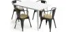 Pack Mesa de Jantar e 4 Cadeiras de Jantar com Braços Desenho Industrial - Nova Edição - Bistrot Stylix image 7