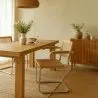 Cadeira de Jantar com Braços - Design Vintage - Madeira e Rattan - Bruna image 7