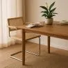 Cadeira de Jantar com Braços - Design Vintage - Madeira e Rattan - Bruna image 7