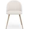Cadeira de Jantar - Estofada em Tecido Bouclé - Design Escandinavo - Evelyne image 7