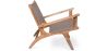 Poltrona de Salão com Apoios de Braço - Poltrona Design Boho Bali - Madeira e Couro - Recia image 7