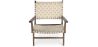 Poltrona de Salão com Apoios de Braço - Poltrona Design Boho Bali - Madeira e Linho - Recia image 7