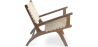 Poltrona de Salão com Apoios de Braço - Poltrona Design Boho Bali - Madeira e Linho - Recia image 7