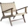 Poltrona de Salão com Apoios de Braço - Poltrona Design Boho Bali - Madeira e Linho - Recia image 7