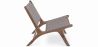 Poltrona de Salão - Poltrona Design Boho Bali - Madeira e Couro - Recia image 7