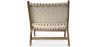Poltrona de Salão - Poltrona de Design Artesanal Boho Bali - Madeira e Corda - Recia image 7
