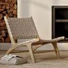 Poltrona de Salão - Poltrona de Design Artesanal Boho Bali - Madeira e Corda - Recia image 7