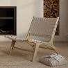 Poltrona de Salão - Poltrona de Design Artesanal Boho Bali - Madeira e Corda - Recia image 7