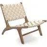 Poltrona de Salão - Poltrona de Design Artesanal Boho Bali - Madeira e Corda - Recia image 7