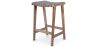 Banquinho de madeira - Design Boho Bali - Couro - Recia image 7