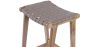 Banquinho de madeira - Design Boho Bali - Couro - Recia image 7