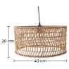 Luminária de teto em rattan - Luminária pendente de stile Boho Bali - Beri image 7