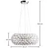 Luminária de teto - Pendente de bolas de cristal - 35cm - Savoni image 7