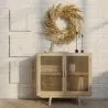 Aparador de Madeira Natural - Design Boho Bali - 2 portas - Treys image 7