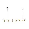 Candeeiro de Teto Rail - 7 Focos Dourados Ajustáveis - 140CM image 7