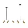 Candeeiro de Teto Rail - 5 Focos Dourados Ajustáveis - 110CM image 7