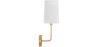 Candeeiro Aplique de Parede - Dourado com Abajur de Tecido - Miu image 7