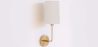 Candeeiro Aplique de Parede - Dourado com Abajur de Tecido - Miu image 7
