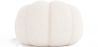 Poltrona com Otomano Estofado - Bouclé Branco - Rubi image 7