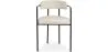 Cadeira de Jantar Estofada - Bouclé Branco  - Garne image 7