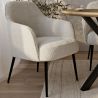 Poltrona Estofada - Bouclé Branco - Hyra image 7
