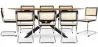 Pack Mesa de Jantar em Madeira Design Industrial (220cm) & 8 Cadeiras de Jantar em Rattan - Bruna image 7