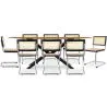 Pack Mesa de Jantar em Madeira Design Industrial (220cm) & 8 Cadeiras de Jantar em Rattan - Bruna image 7