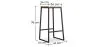 Banqueta com encosto - Madeira e Metal - 76cm - Big Boy image 7