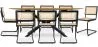 Pack Mesa de Jantar em Madeira Design Industrial (220cm) & 8 Cadeiras de Jantar em Rattan - Bastral image 7