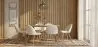 Pack Mesa de Jantar de Design Industrial 150cm & 6 Cadeiras de Jantar Estofadas Bouclé - Evelyne image 7