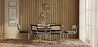 Pack Mesa de Jantar de Design Industrial 150cm e 6 Cadeiras de Jantar em Vime - Estofos em Veludo - Hyre image 7