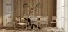 Pack Mesa de jantar em madeira de design industrial (200cm) & 8 cadeiras de jantar em rotim - Bruna image 7