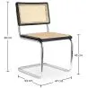Pack Mesa de jantar em madeira de design industrial (200cm) & 8 cadeiras de jantar em rotim - Bruna image 7