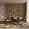 Pack Mesa de Jantar em Madeira Design Industrial (200cm) & 8 Cadeiras de Jantar em Vime - Bastral image 7