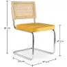 Pack Mesa de Jantar em Madeira Design Industrial (220cm) & 8 Cadeiras de Jantar em Vime - Estofos em Veludo - Martha image 7